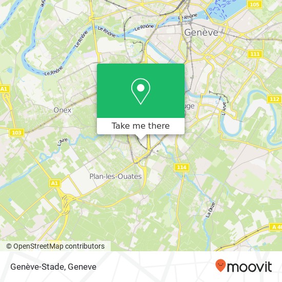 Genève-Stade map