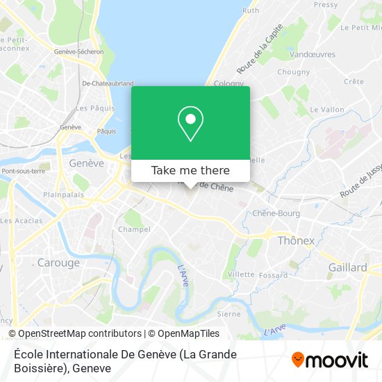 École Internationale De Genève (La Grande Boissière) map