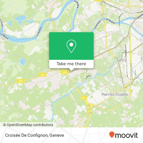 Croisée De Confignon map