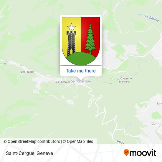 Saint-Cergue map