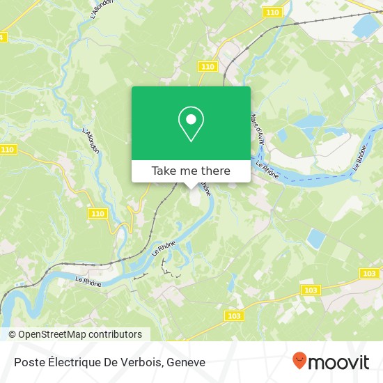 Poste Électrique De Verbois map