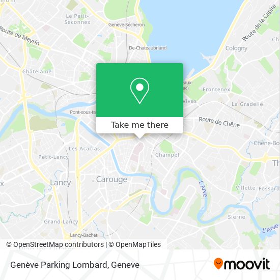 Genève Parking Lombard map