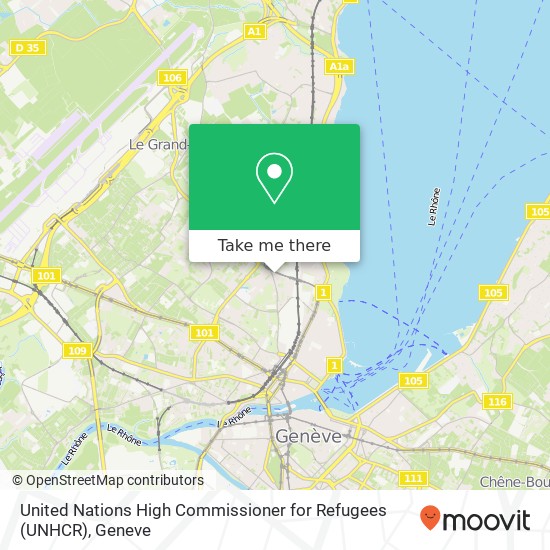United Nations High Commissioner for Refugees (UNHCR) Karte