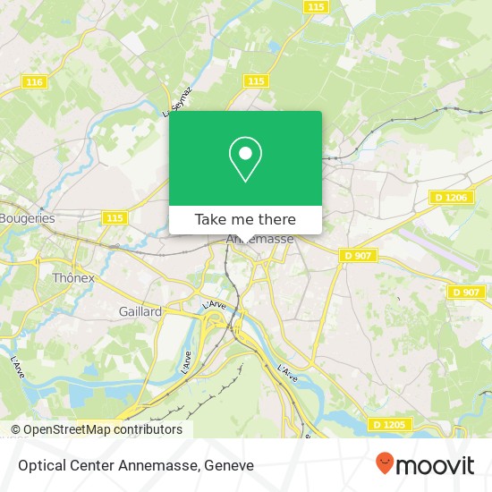 Optical Center Annemasse map