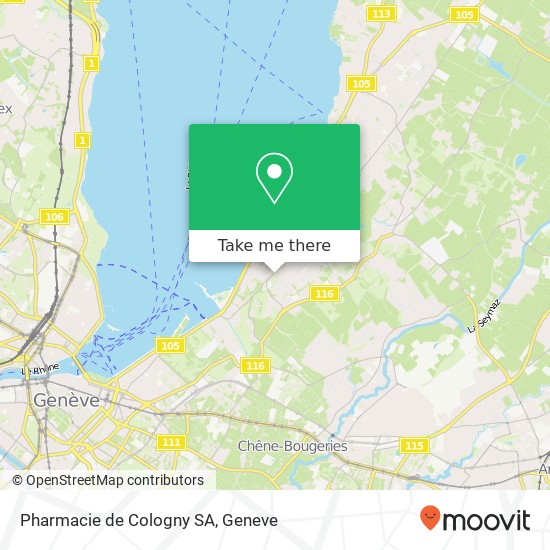 Pharmacie de Cologny SA map