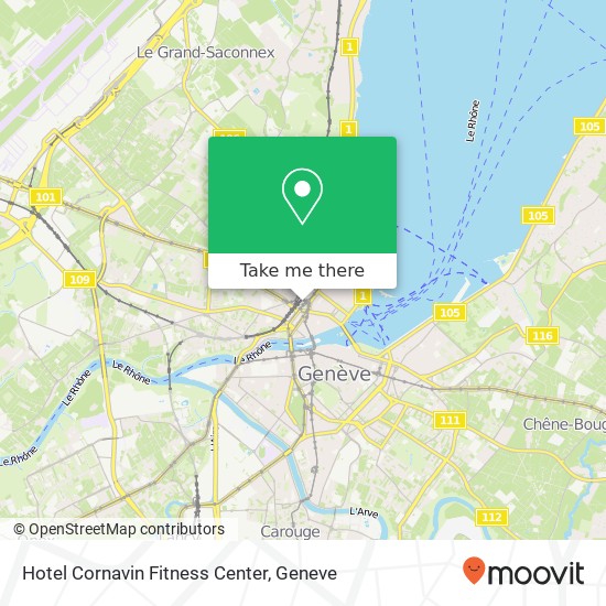 Hotel Cornavin Fitness Center map