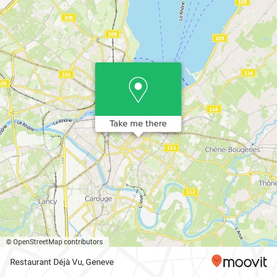 Restaurant Déjà Vu map