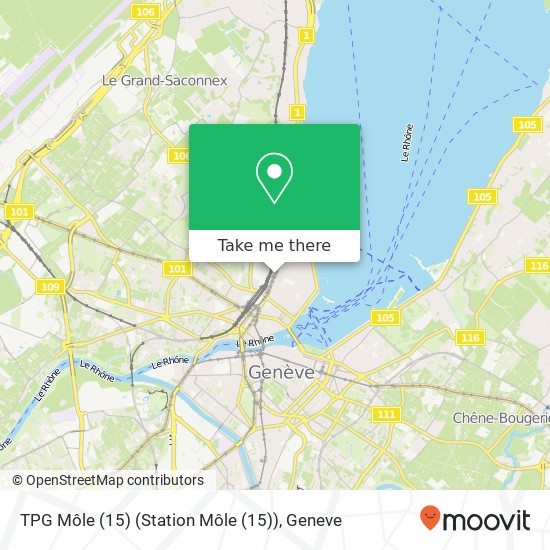 TPG Môle (15) (Station Môle (15)) map