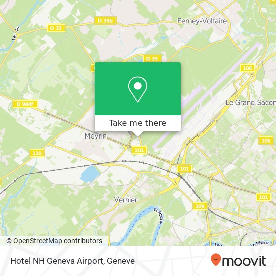 Hotel NH Geneva Airport map