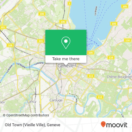 Old Town (Vieille Ville) Karte