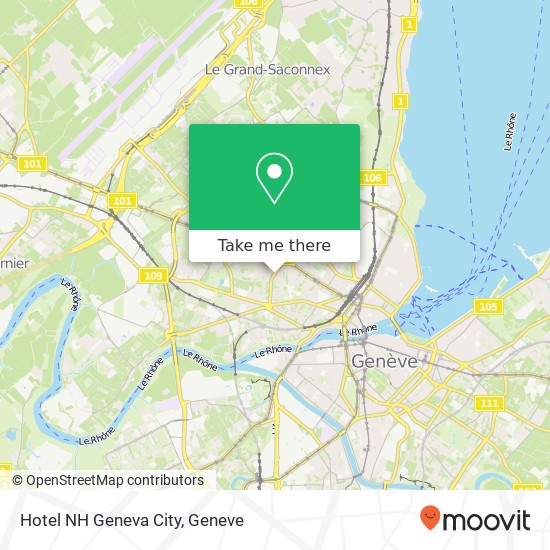 Hotel NH Geneva City map