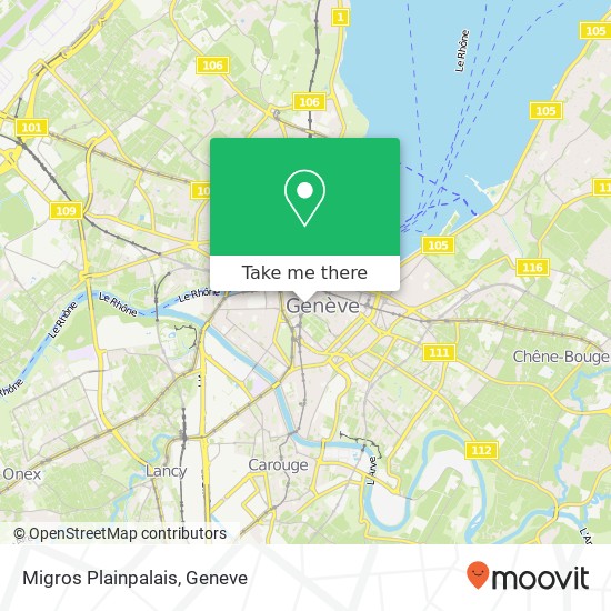 Migros Plainpalais map