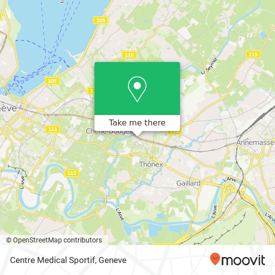 Centre Medical Sportif Karte