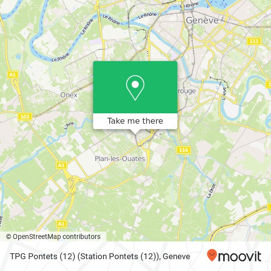 TPG Pontets (12) (Station Pontets (12)) map
