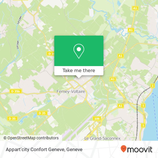 Appart'city Confort Geneve map