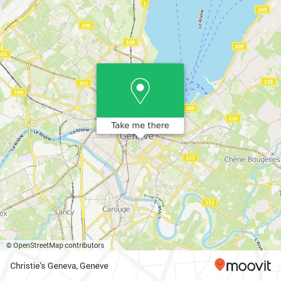 Christie's Geneva map