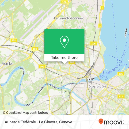 Auberge Fédérale - Le Ginevra map