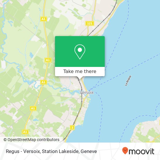 Regus - Versoix, Station Lakeside map