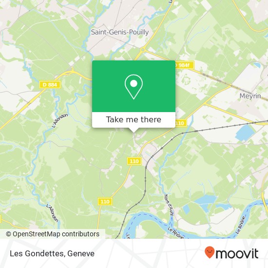 Les Gondettes map