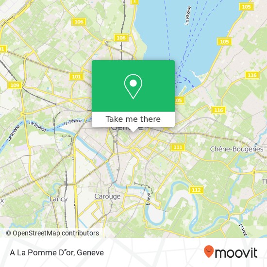 A La Pomme D’’or map