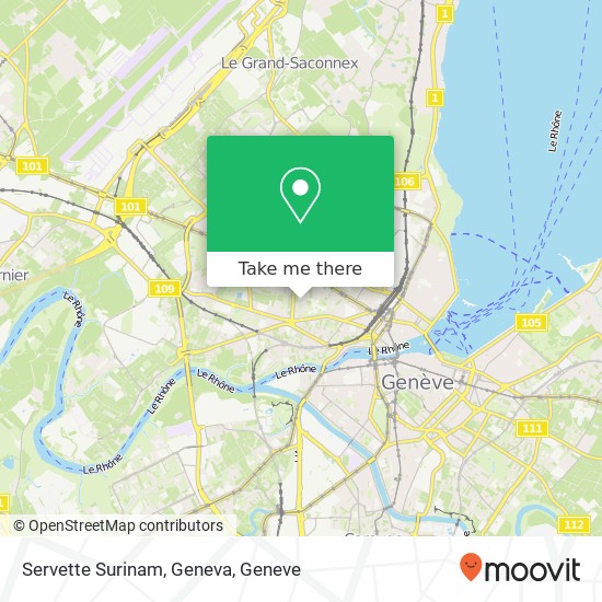 Servette Surinam, Geneva map