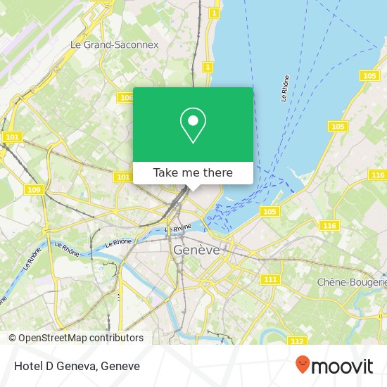 Hotel D Geneva map