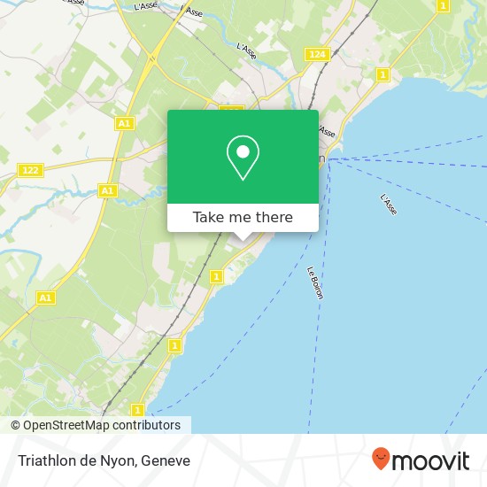 Triathlon de Nyon map