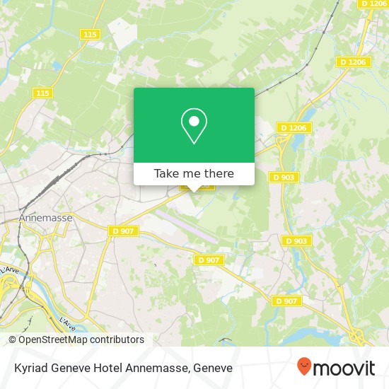 Kyriad Geneve Hotel Annemasse map
