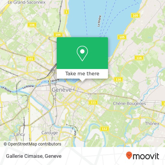 Gallerie Cimaise map