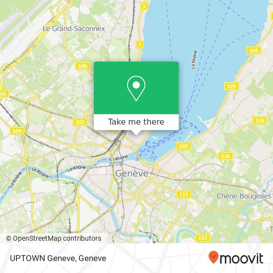 UPTOWN Geneve map