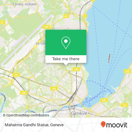 Mahatma Gandhi Statue map