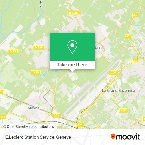 E.Leclerc Station Service map