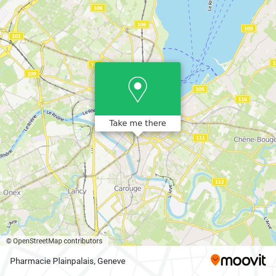 Pharmacie Plainpalais map