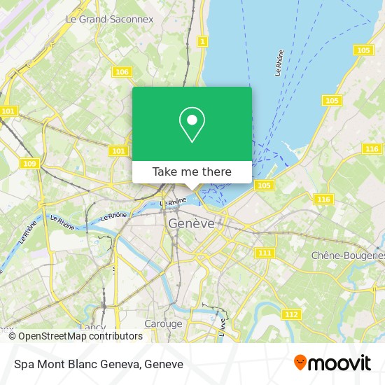 Spa Mont Blanc Geneva map