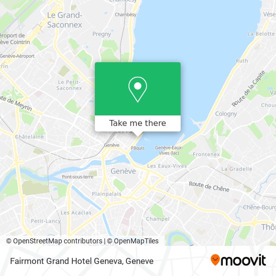 Fairmont Grand Hotel Geneva map