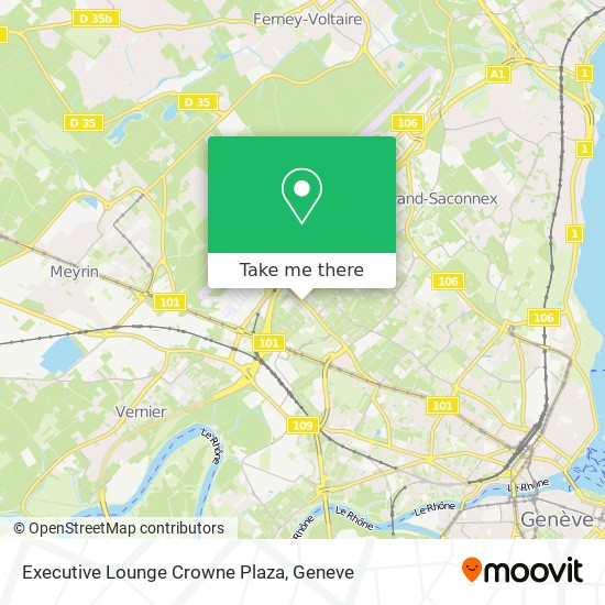Executive Lounge Crowne Plaza map