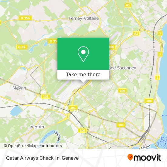 Qatar Airways Check-In map