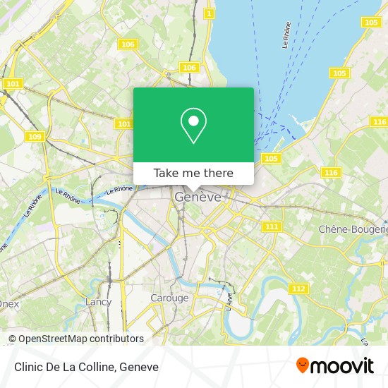 Clinic De La Colline map