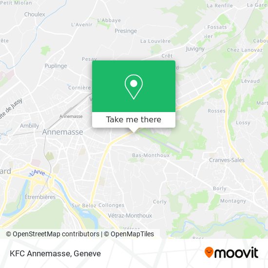 KFC Annemasse map