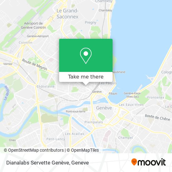 Dianalabs Servette Genève map