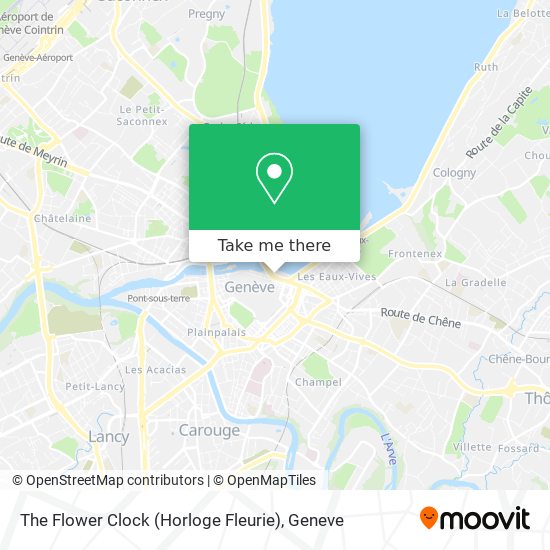 The Flower Clock (Horloge Fleurie) map