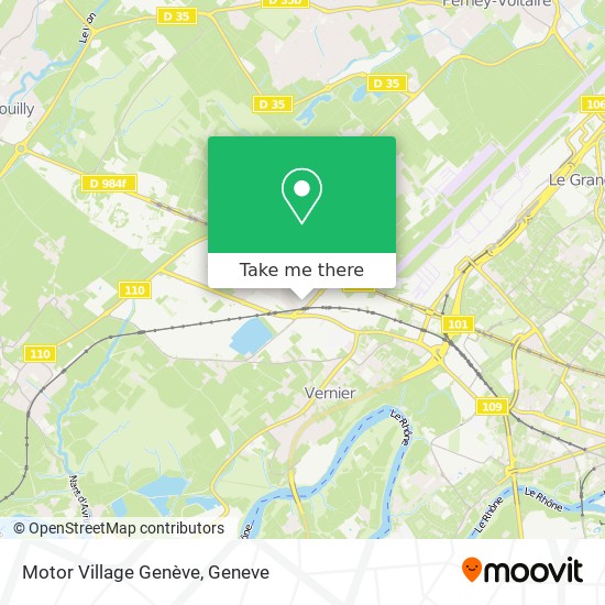 Motor Village Genève map