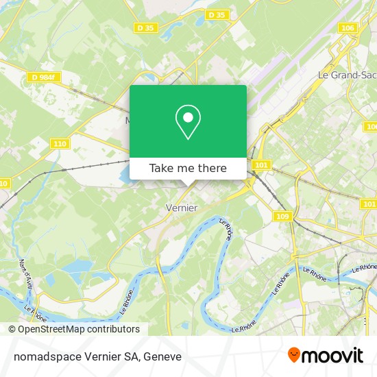 nomadspace Vernier SA map