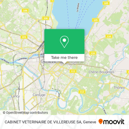 CABINET VETERINAIRE DE VILLEREUSE SA map