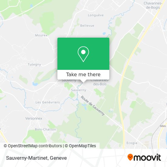 Sauverny-Martinet map