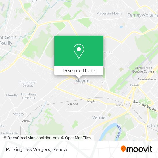 Parking Des Vergers map