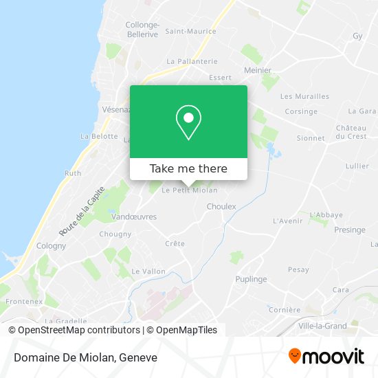 Domaine De Miolan map