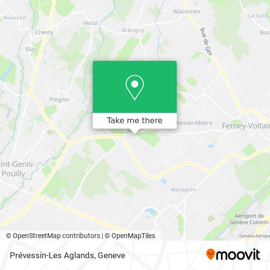 Prévessin-Les Aglands map