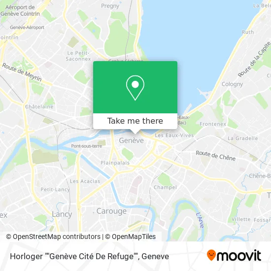 Horloger ""Genève Cité De Refuge"" map