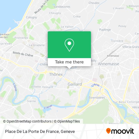 Place De La Porte De France Karte